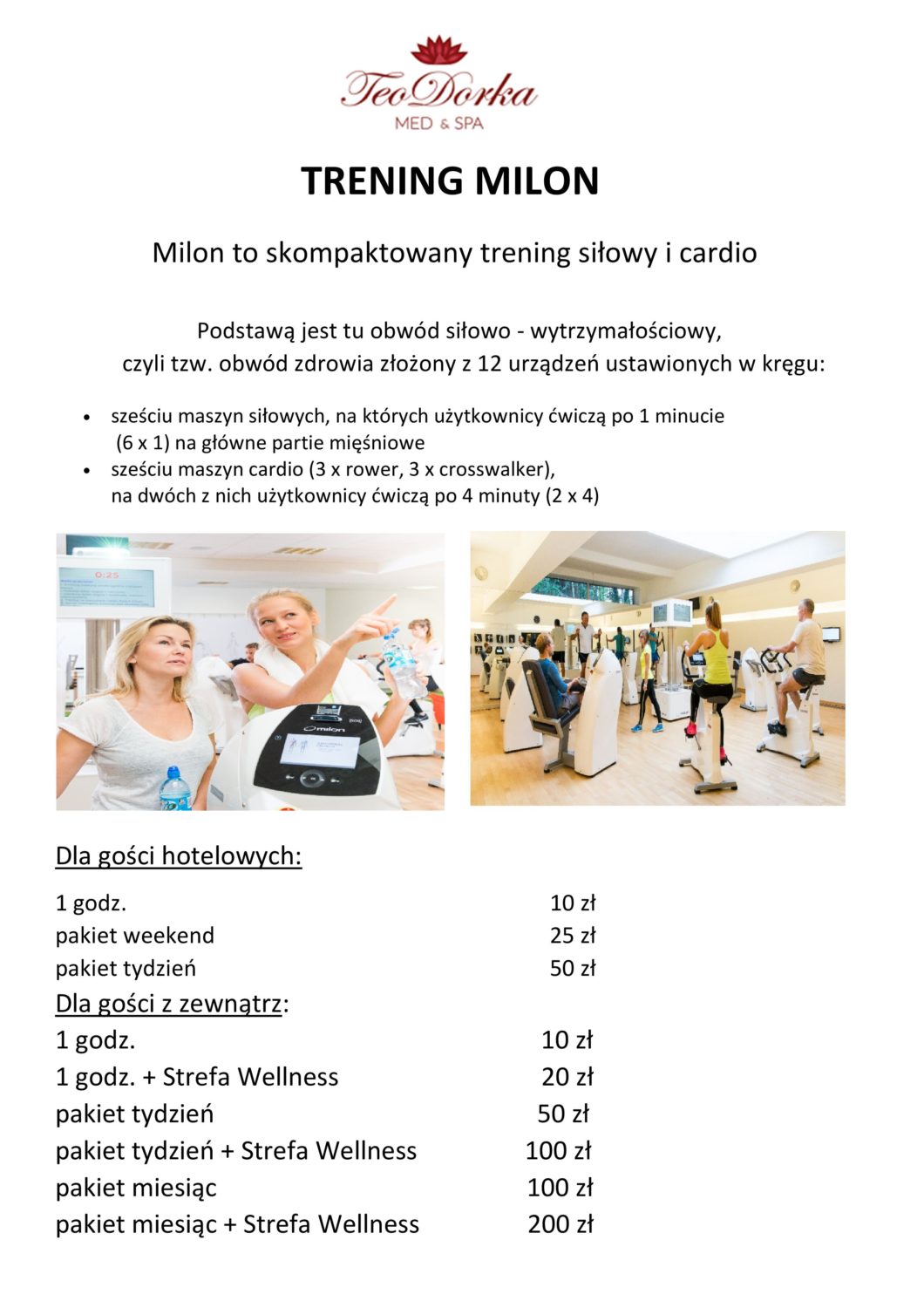 Trening siłowy Milon w Teodorce Trening siłowy Milon w Teodorce